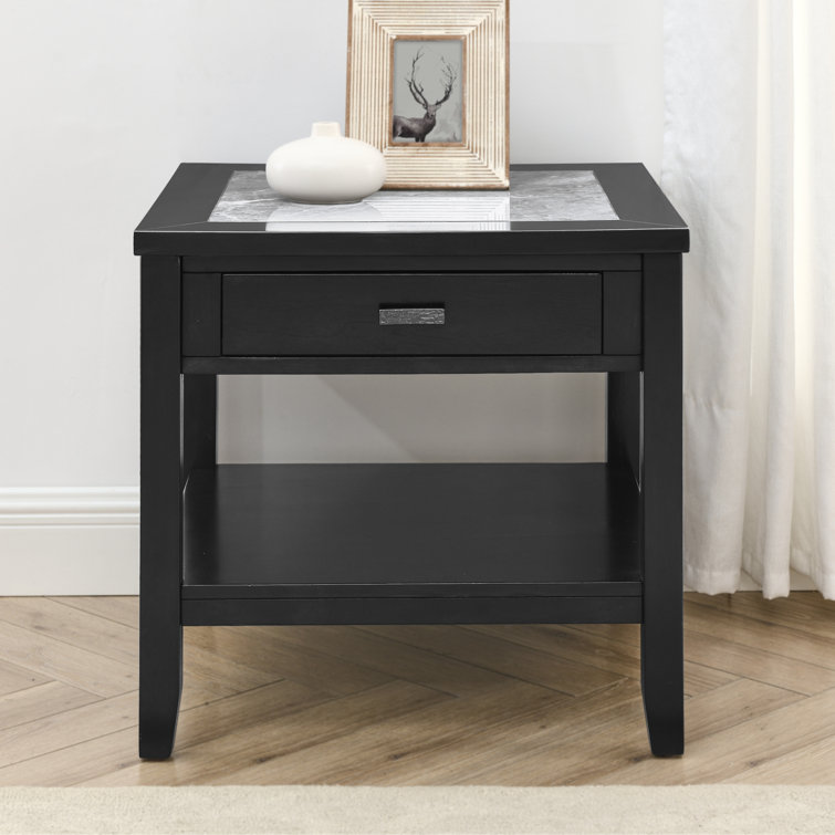 Kinsella end deals table with storage